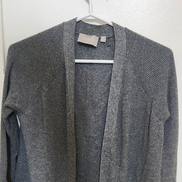 Cyrus  Open Cardigan - Grey - Picture 2 of 9
